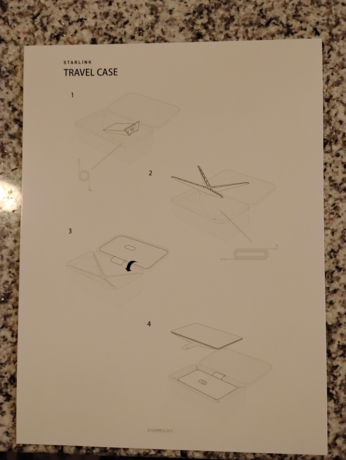 Official Starlink Hard Shell Travel Case FOR RECTANGULAR STARLINK KIT V2 GEN 2