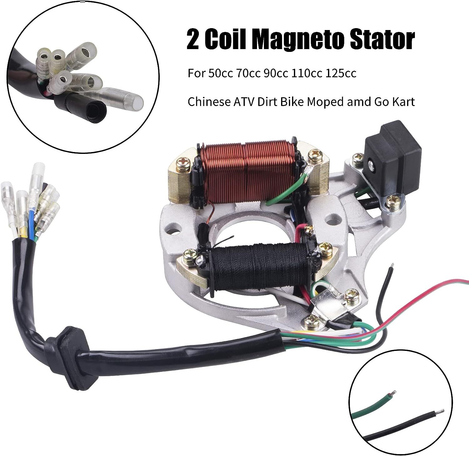 Wire Harness Wiring CDI Assembly for 50/70/90/110cc/125cc ATV Quad Coolster GO