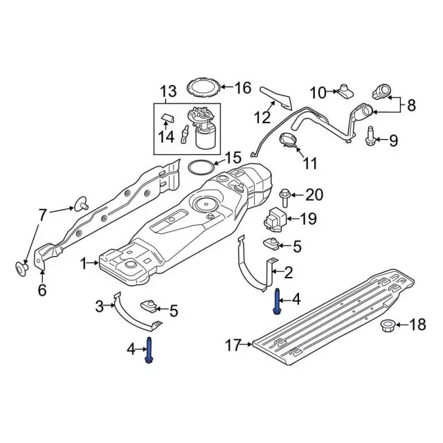 Genuine Ford Support Strap Bolt W718578-S439