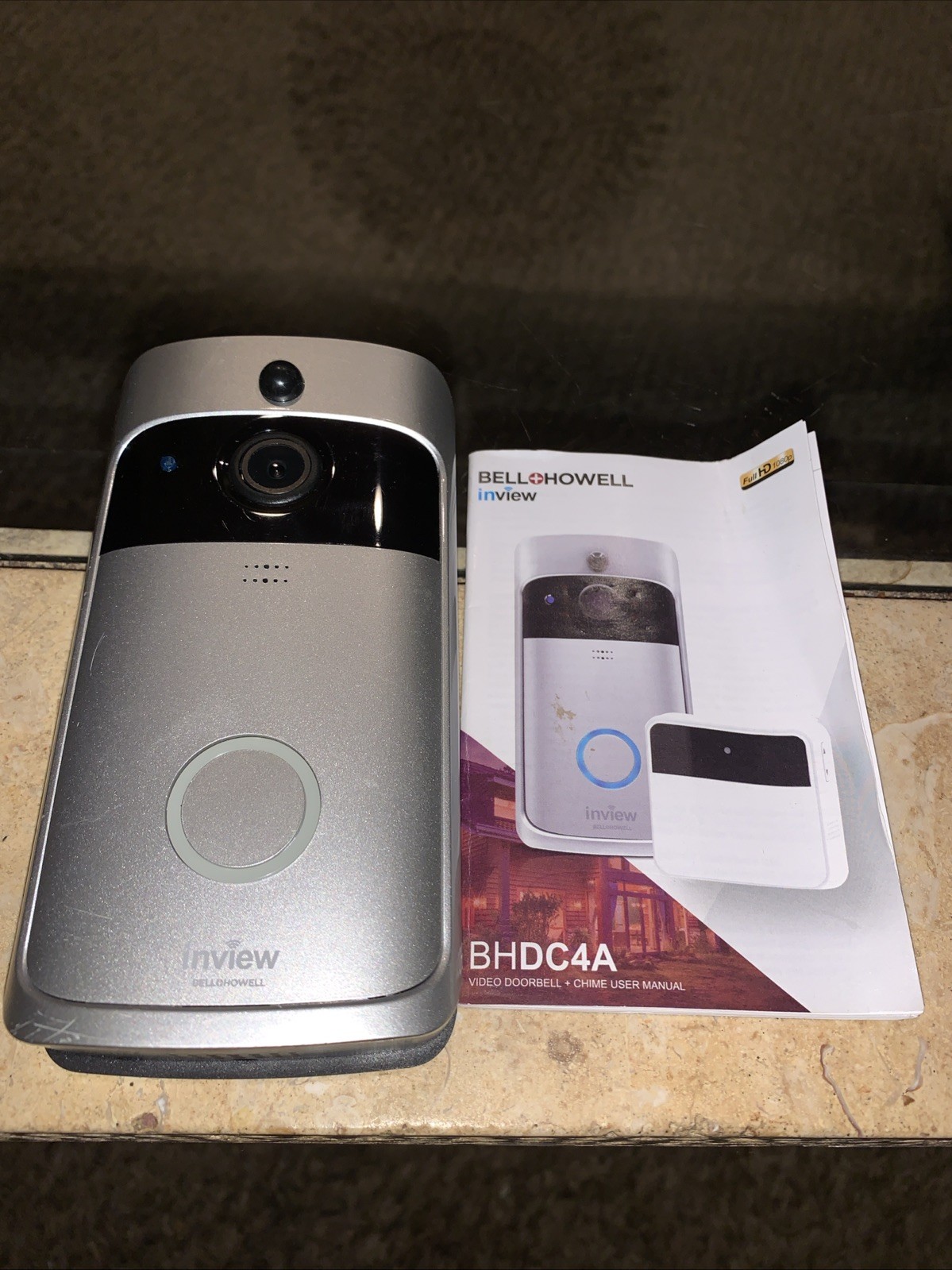 Bell Howell Inview Video Doorbell BHDC4A Manual Non Tested Parts Only Non Workin
