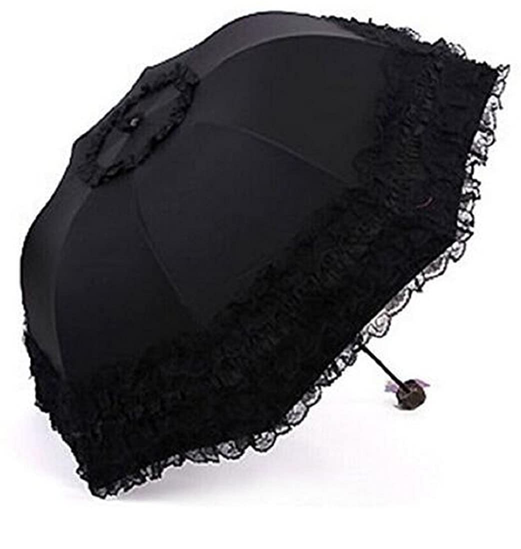 Travel Umbrella Folding UV Resistance Princess Lace Parasol Umbrellas Sun Umb...