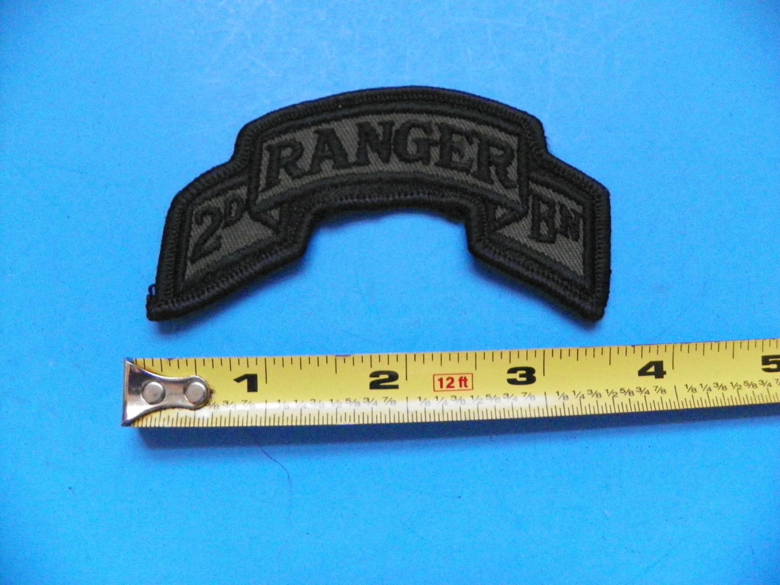 VIETNAM ORIGINAL 2ND RANGER BATTALION ROCKER OD PATCH-NO GLOW