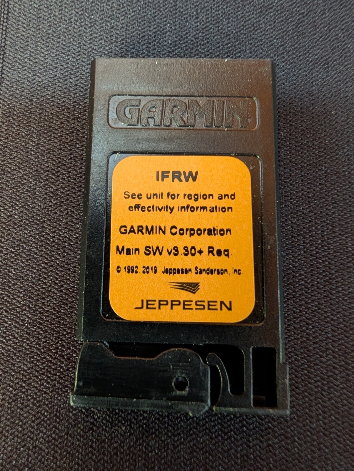 Jeppesen Garmin 430W / 530W WAAS Orange 16 MB Nav Data Card