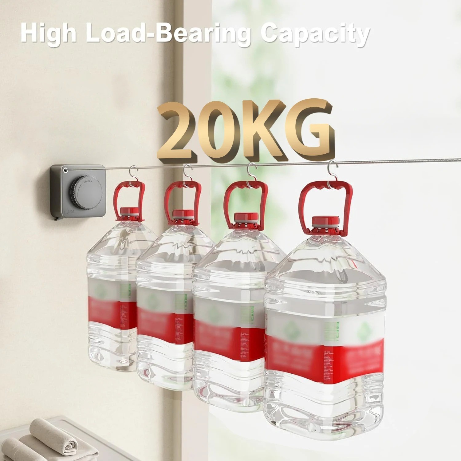 Retractable Clothesline Indoor NonSagging Heavy Duty Clothes Drying Laundry Line