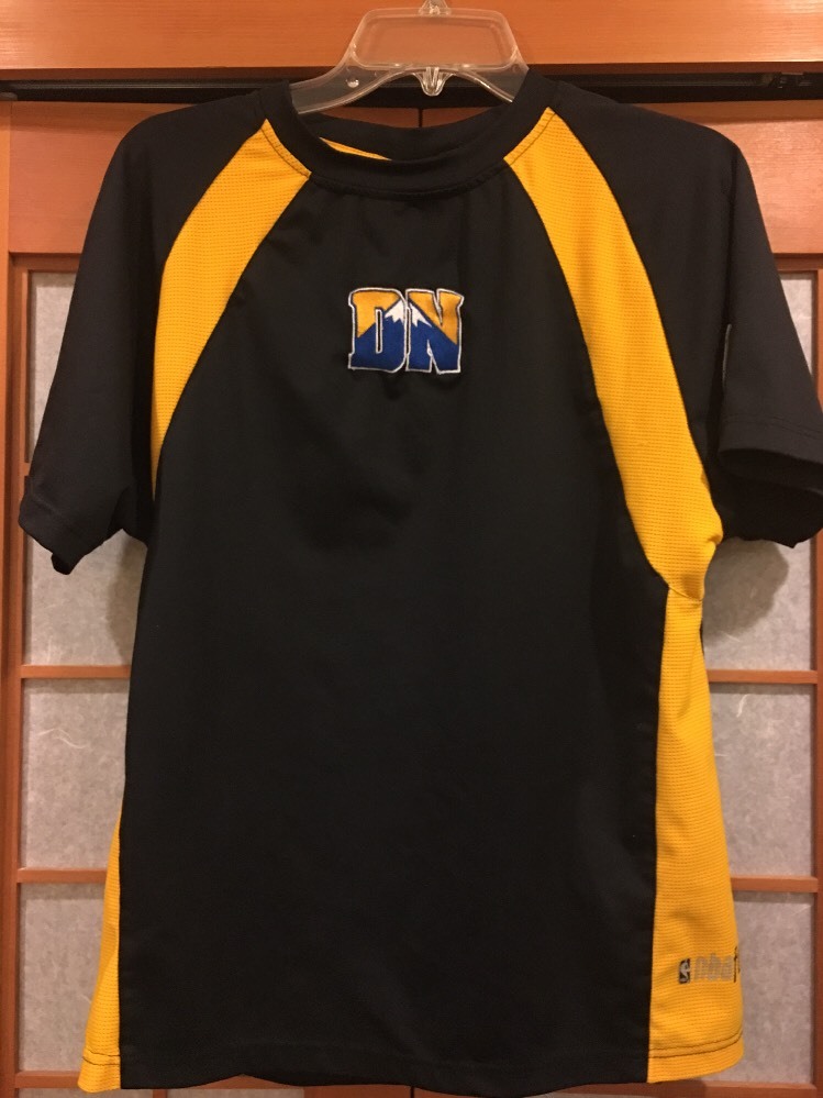 Reebok NBA Fusion Heavyweight Denver Nuggets Tee/T-Shirt DN Youth L Black/Yellow