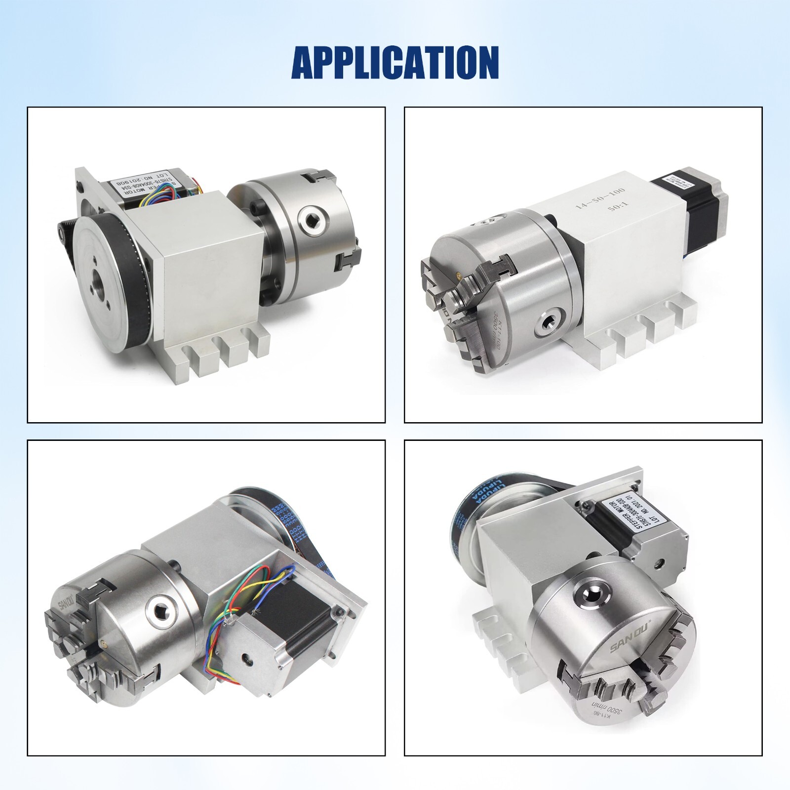 【US】65mm MT2 Lathe Center Tailstock with 4pcs Replaceable Heads For CNC Router