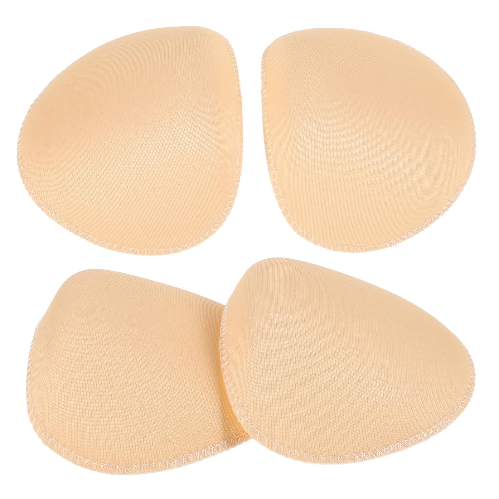 2 Pairs Beige Sponge Shoulder Pads, Self-Adhesive Non-Slip Foam Shoulder Enha...