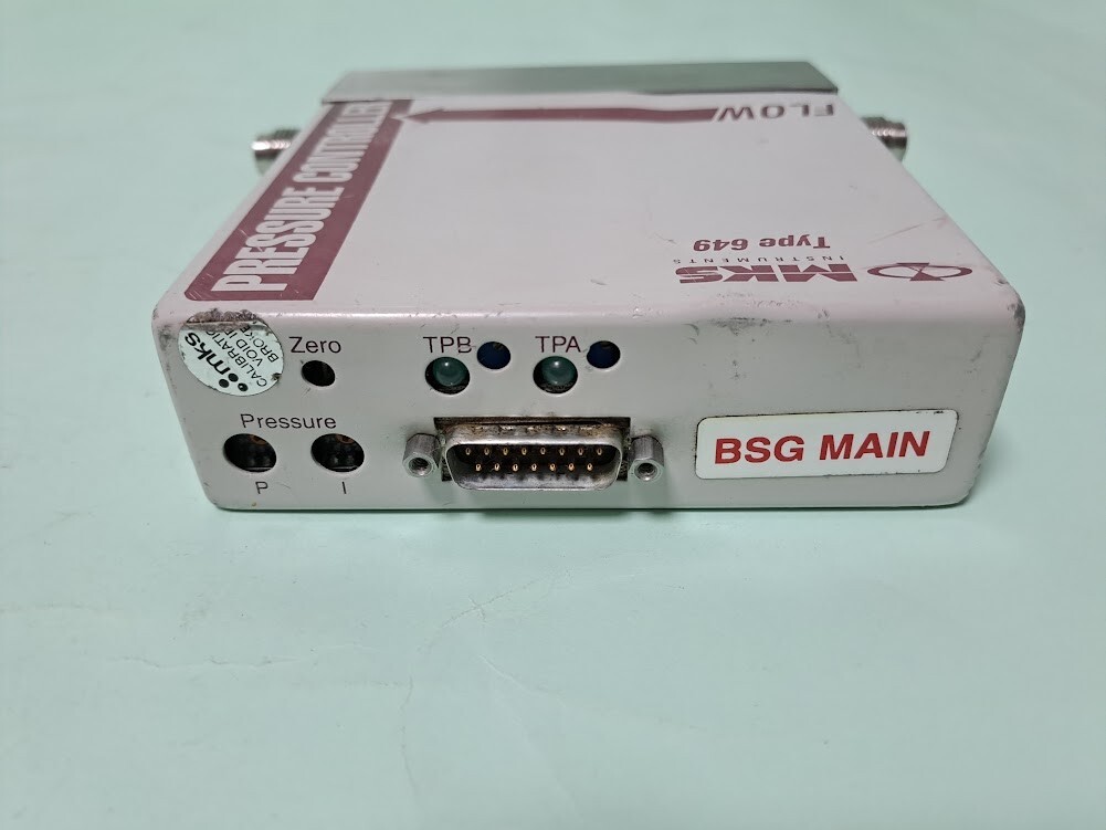MKS Instruments 649A51T11CAVR N2 10 SCCM Flow Pressure Controller Type 649