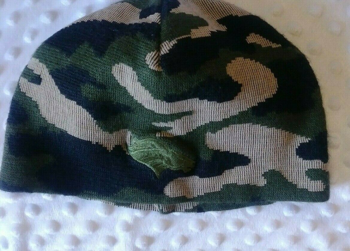 NFL BRONCOS CAMMO BEANIE ONE SIZE EUC #