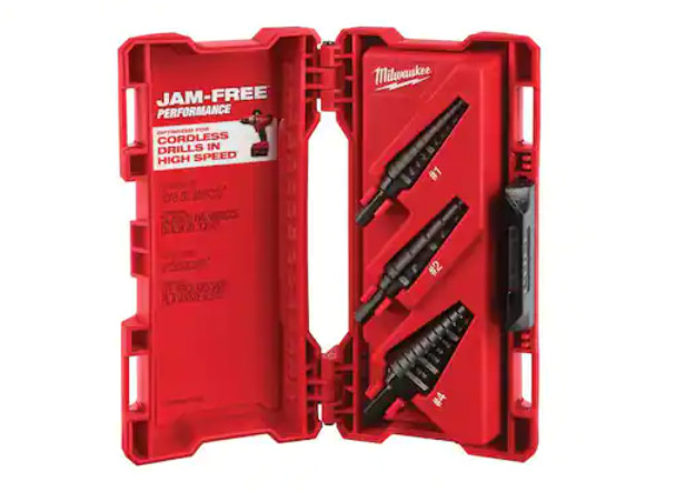 Milwaukee Black Oxide Step Drill Bit Set (3-Piece)