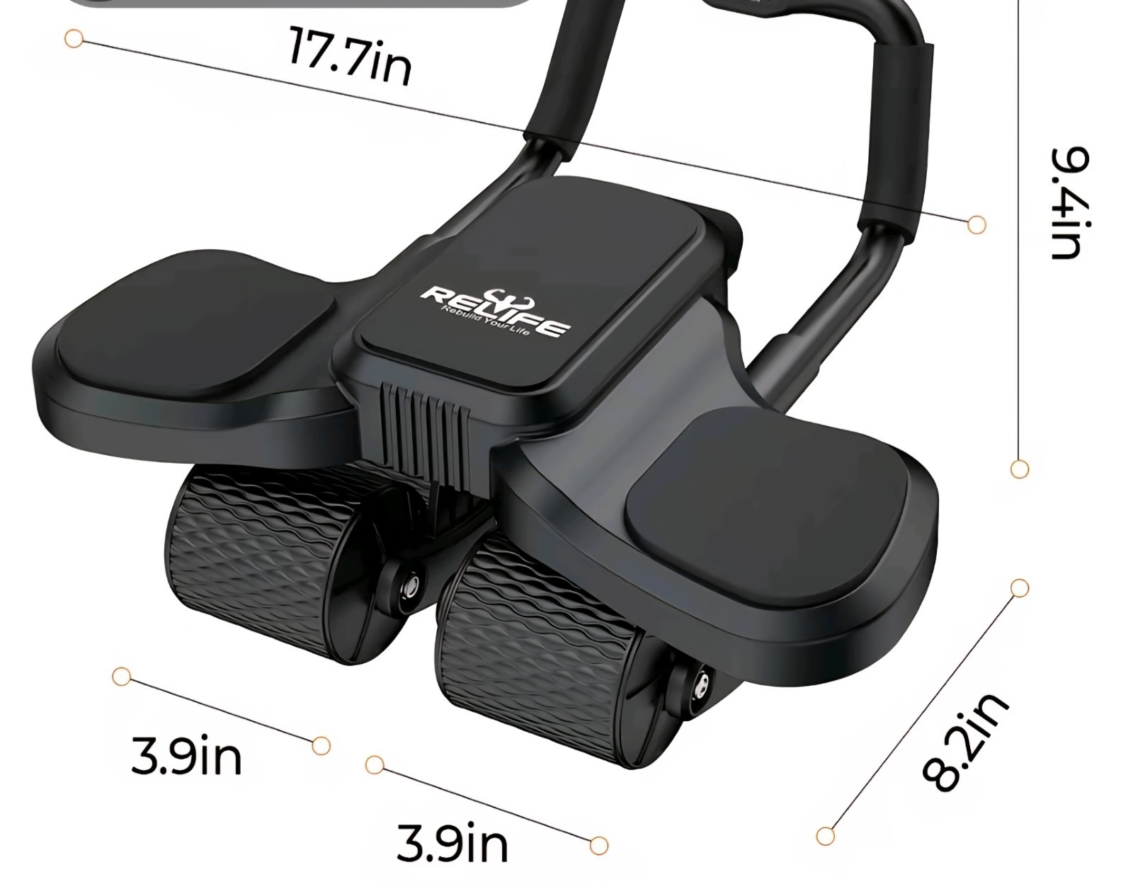 Relief Ab Roller High-Performance with Elbow Rest And Mat