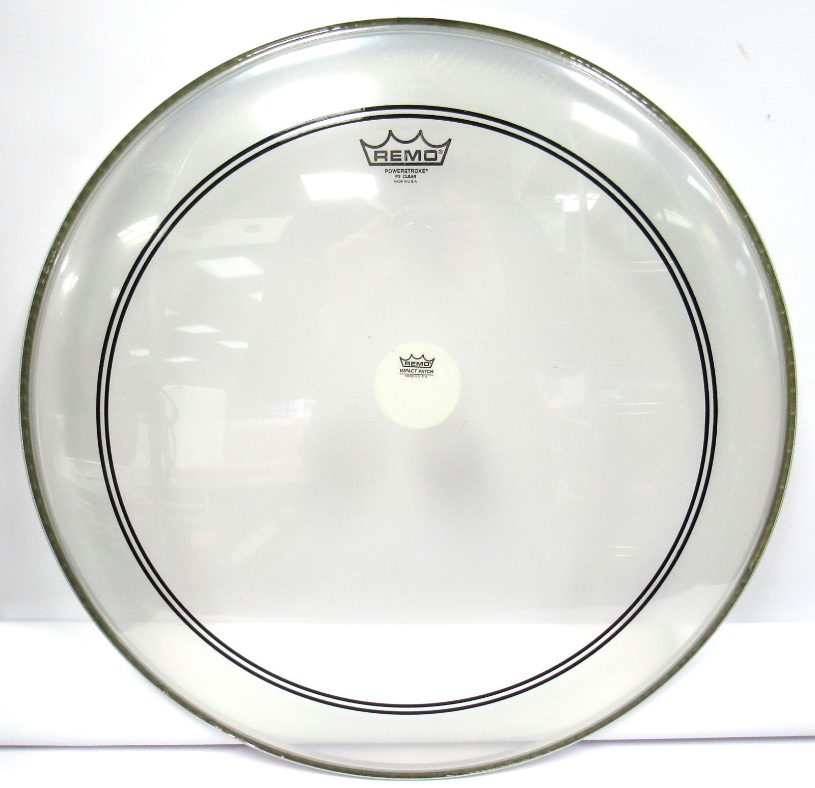 REMO PINSTRIPE POWERSTROKE CLEAR DRUM HEAD MYLAR OVERTONE CONTROL 22''