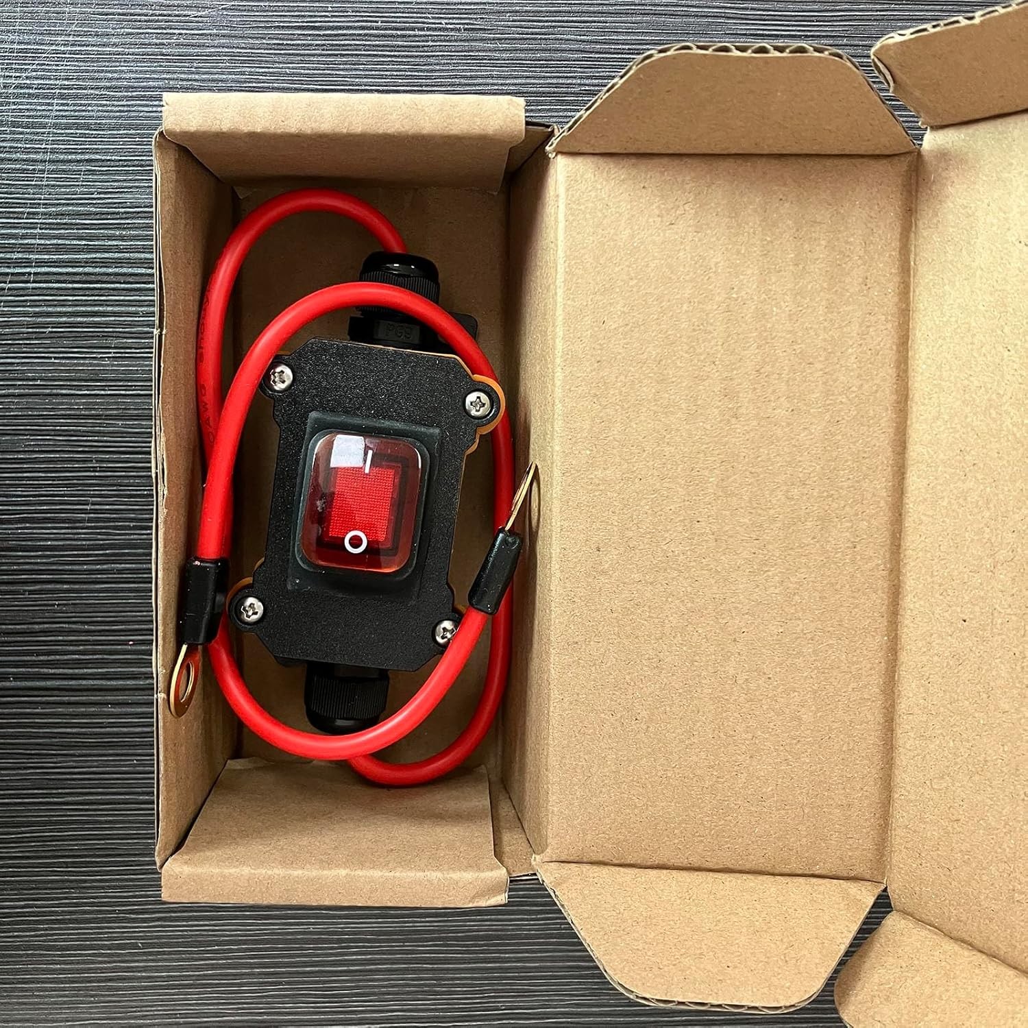 DC 12V Inline Switch DC 12-24V DPST Dual Side Wiring Switchs 25A Inline