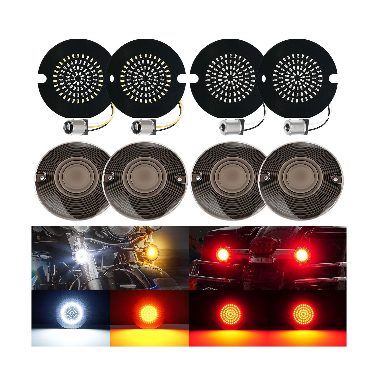 1157/1156 LED Turn Signals Fit For Harley Electra Glide 86-24 - Brake