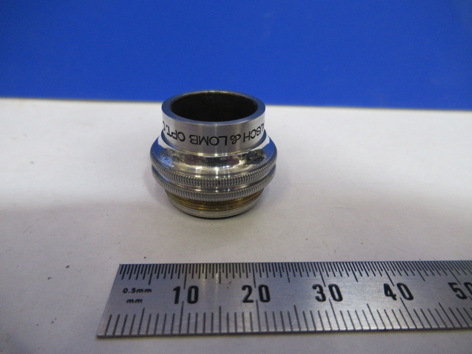 OBJECTIVE 40mm BAUSCH LOMB LENS OPTICS MICROSCOPE PART AS PICTURED U1-A-15