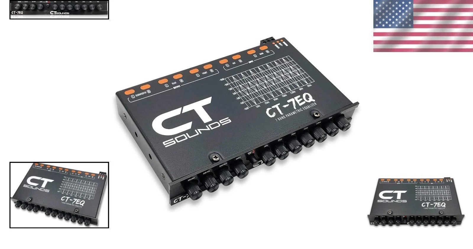 Compact 1/2 Din 7 Band Car Equalizer - Experience Advanced Sound Control
