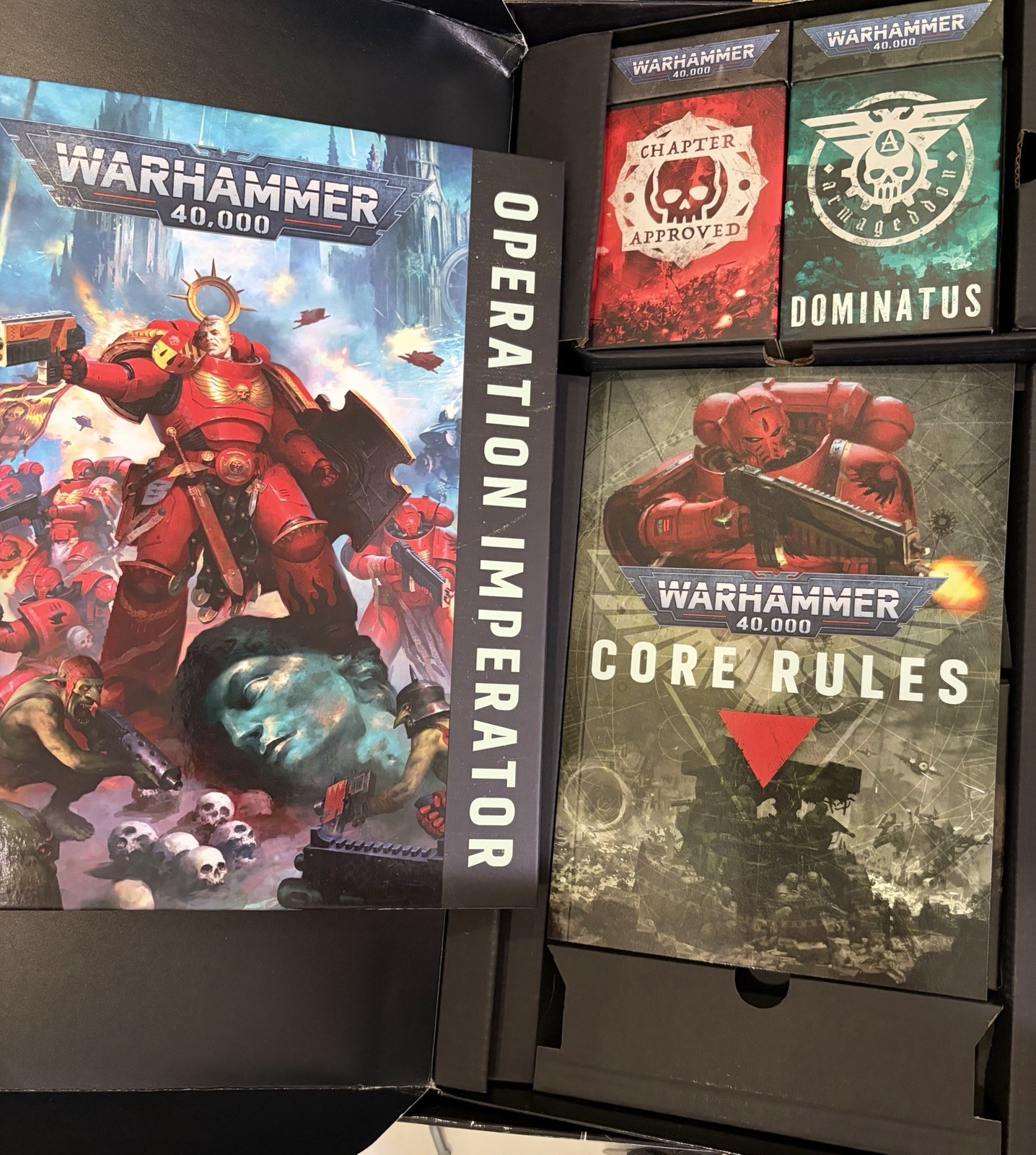 40k Armageddon Lore + Core Rules Book, Decks Cards 11th - In Stock, Ships Today!