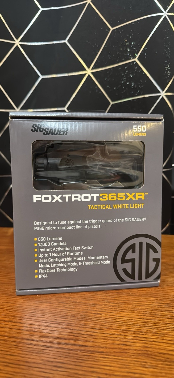 Sig Sauer FOXTROT365XR 550 Lumen Tactical White Light Sig P365 SOF365X1