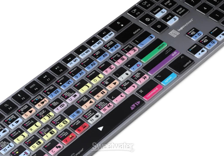 LogicKeyboard Titan Wireless Backlit Keyboard for Avid Media Composer - macOS