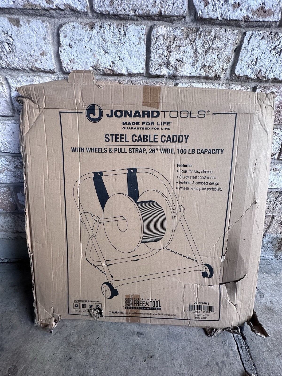 Jonard Steel Cable Caddy