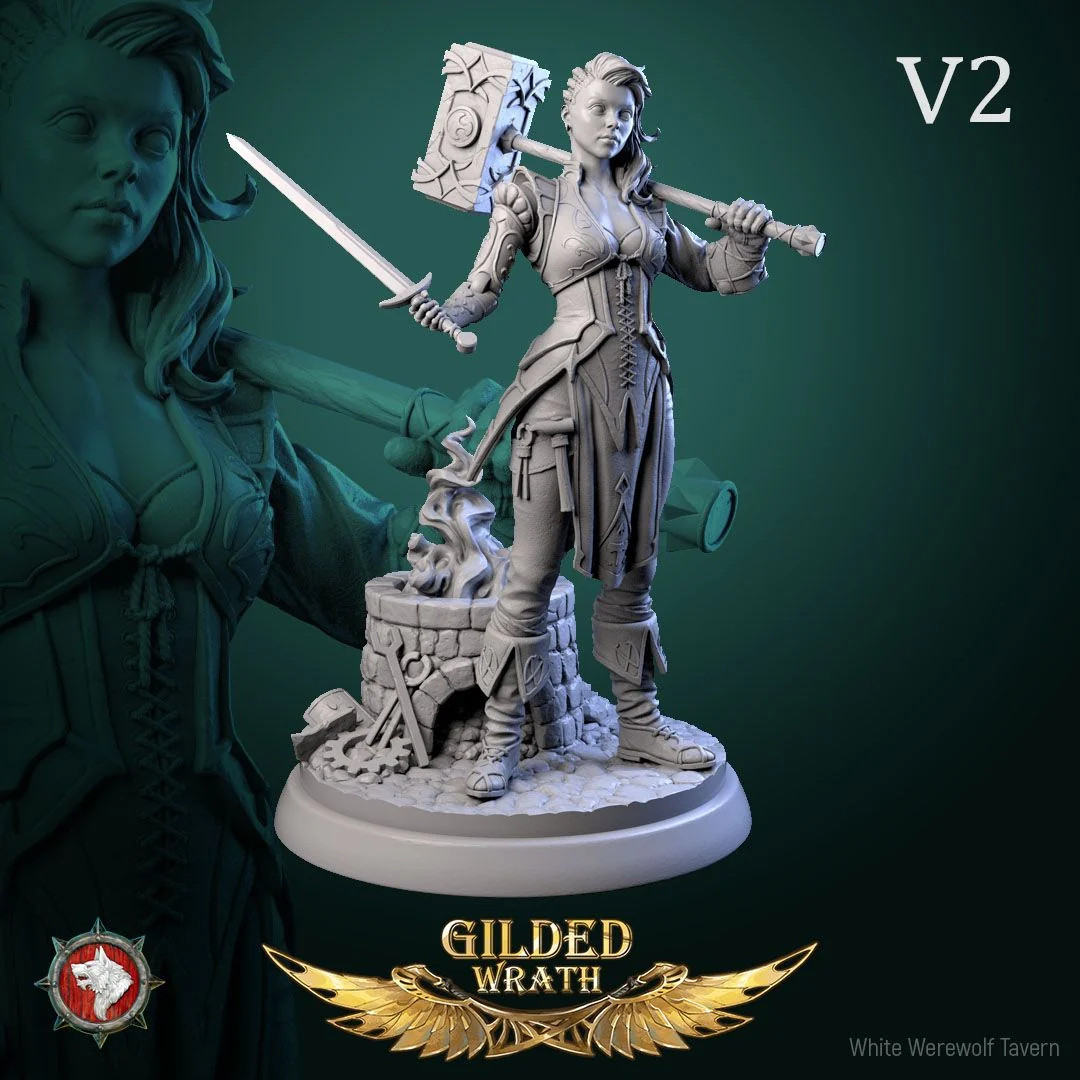 Myra Forgeheart - Resin Tabletop Miniature