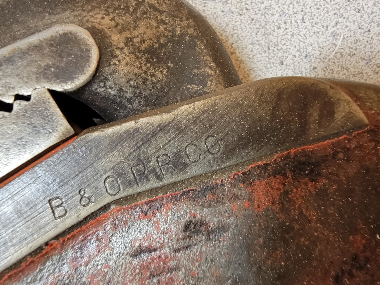 Used RIDGID E-24 Offset Pipe Wrench,Marked B & O Railroad Co. tool