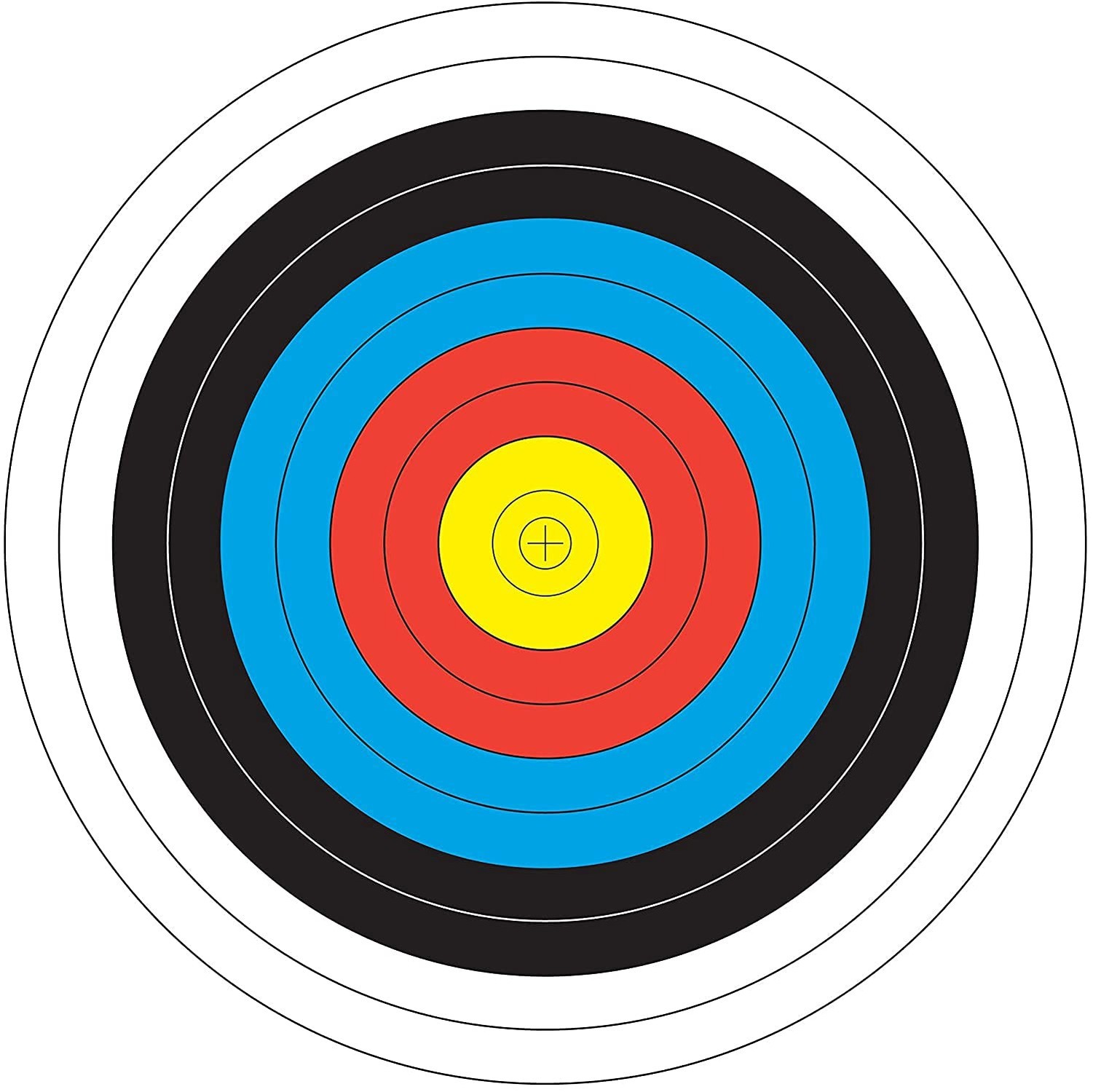Archery 40cm & 80cm Targets by Longbow (25 Pack, 80cm Archery Paper)
