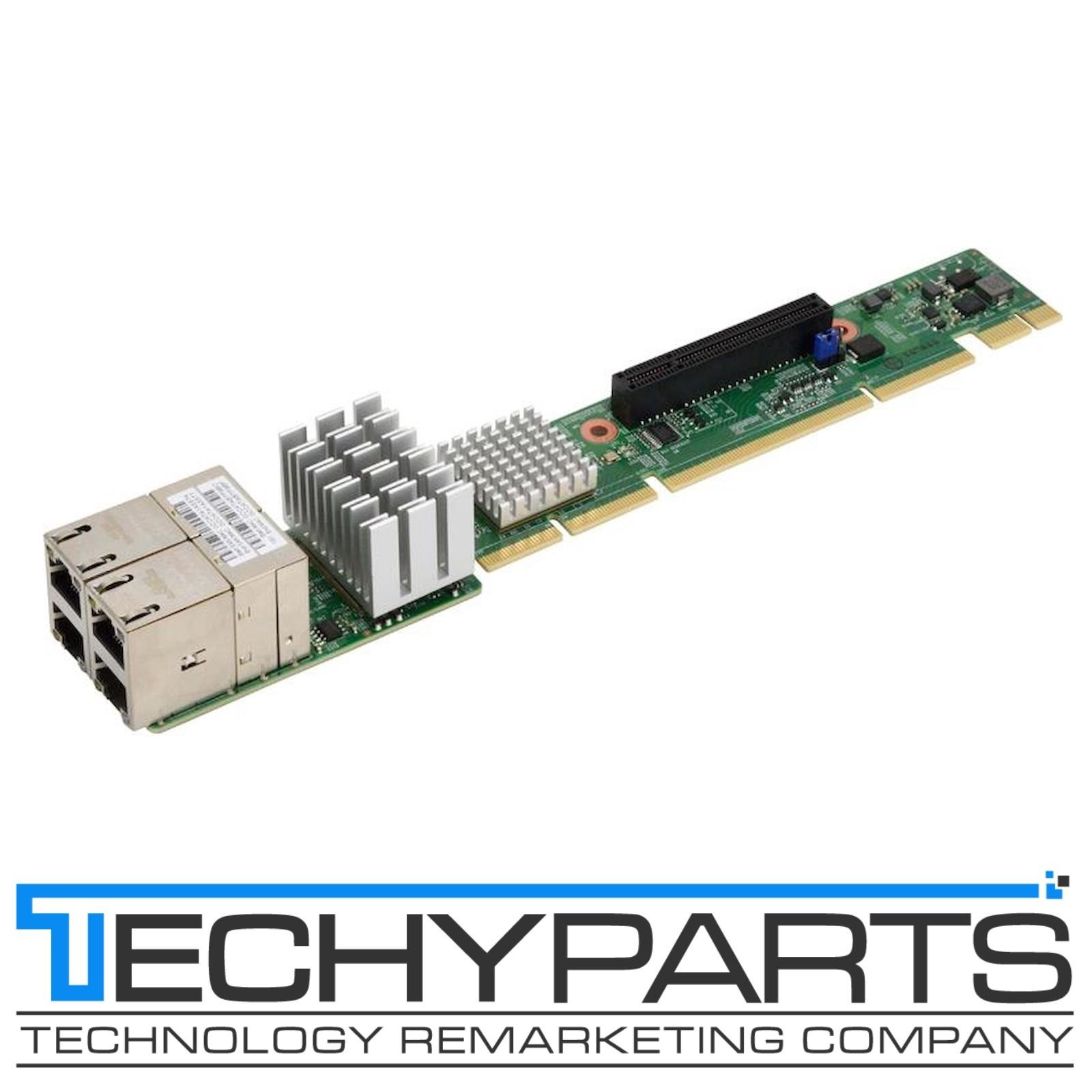 Supermicro AOC-UR-i4XTF 1U Ultra Riser with 4-port 10Gbase-T, Intel XL710 / X557
