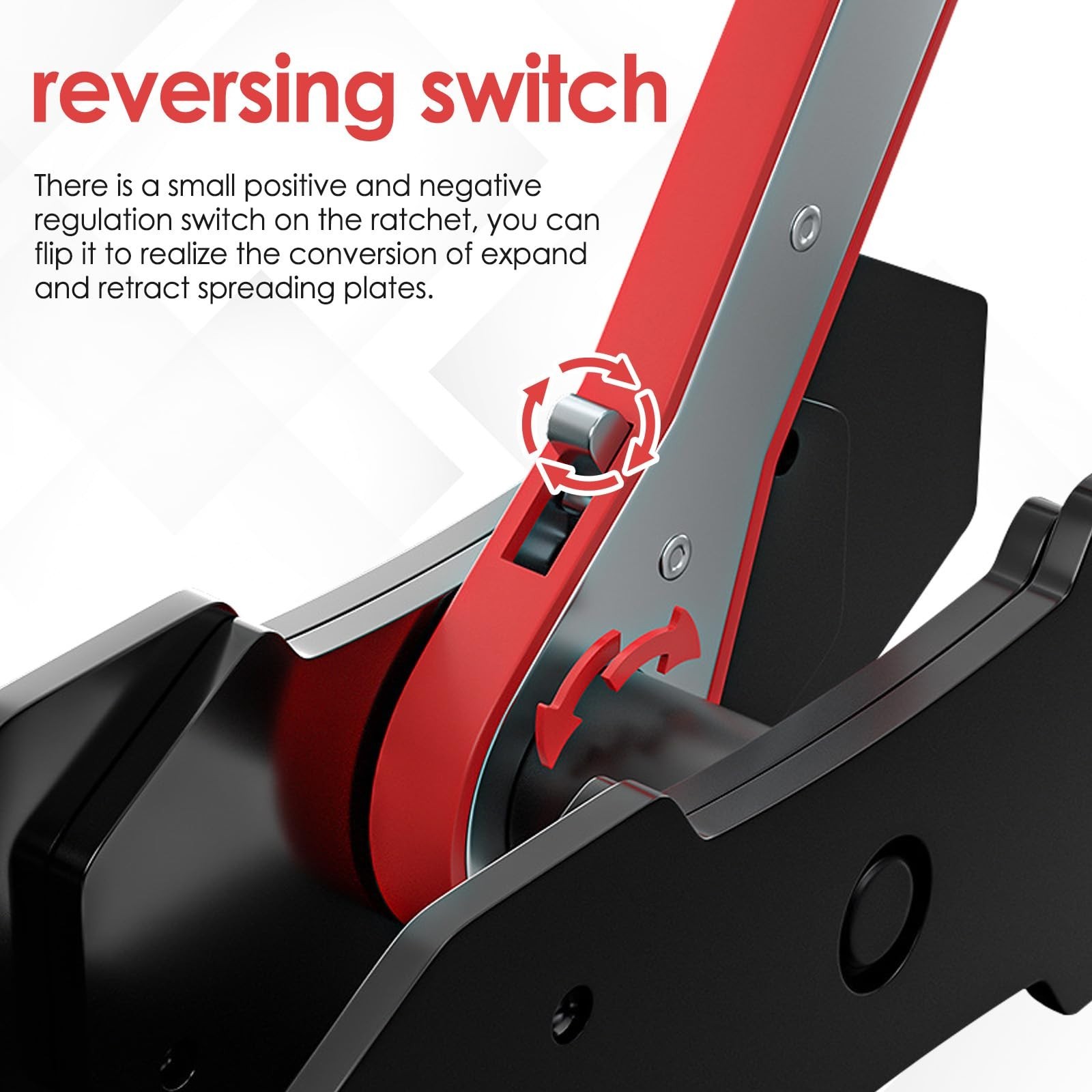 Ratcheting Brake Caliper Press Tool, Piston Compressor & Spreader for Disc Brake