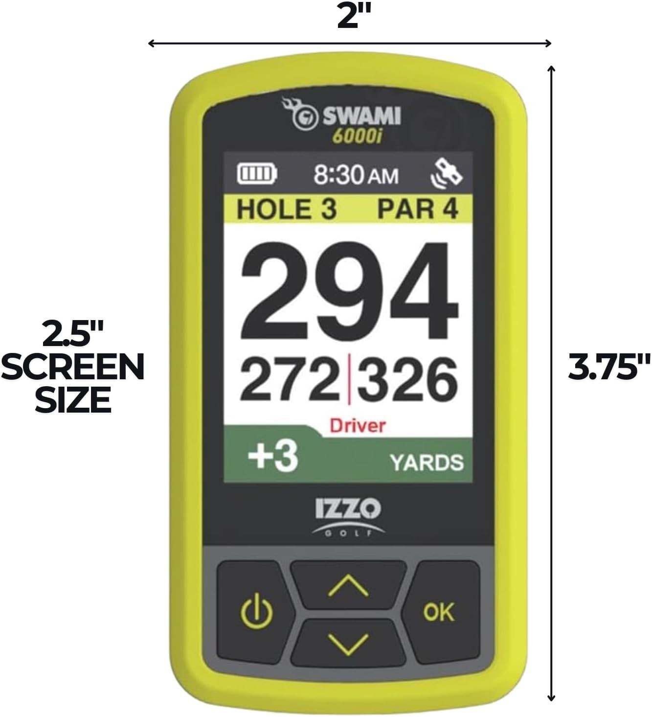 Waterproof Golf GPS with Preloaded Global Course Maps and Quick Start Guide