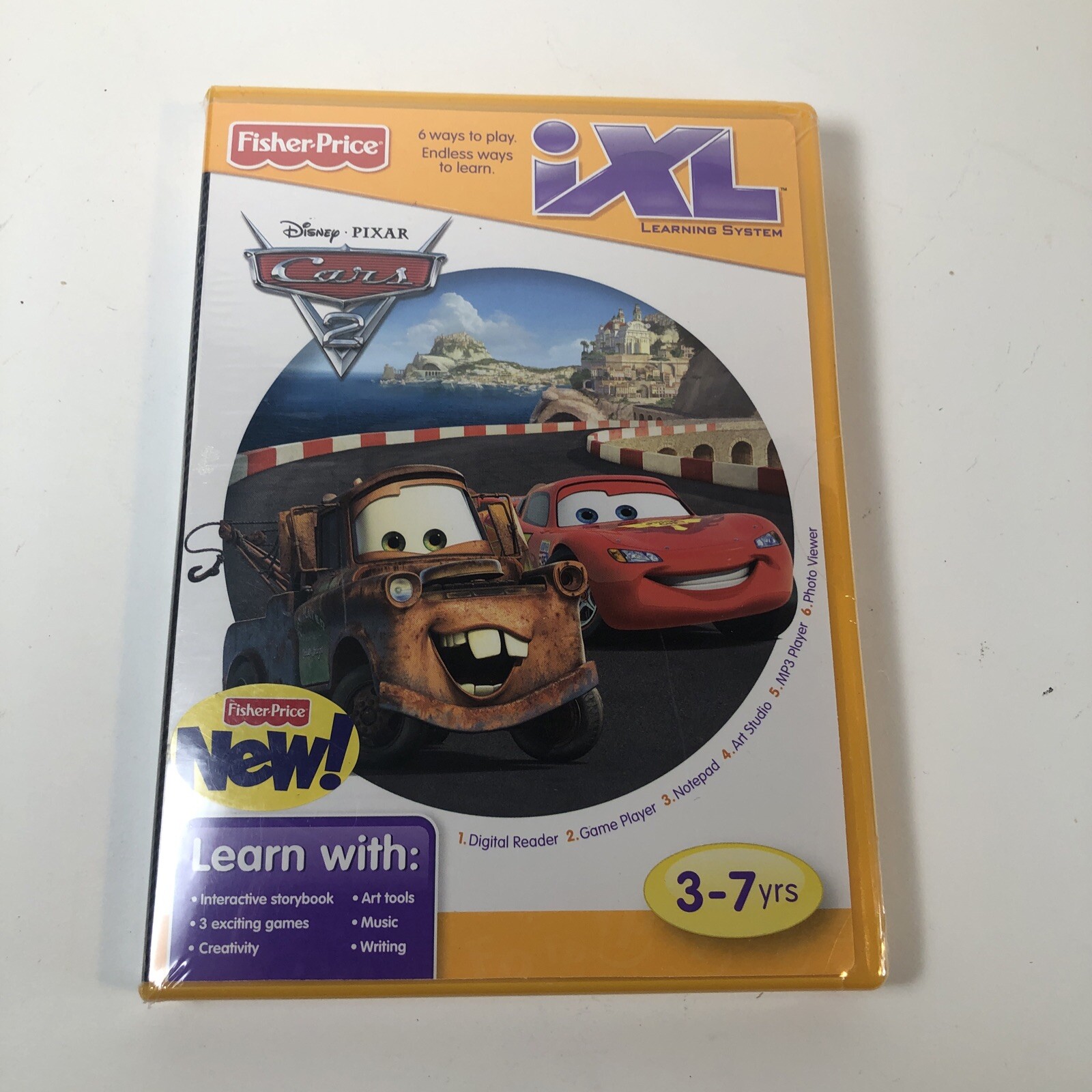 Fisher Price iXL DISNEY PIXAR CARS Game 3-7 Years Factory Sealed