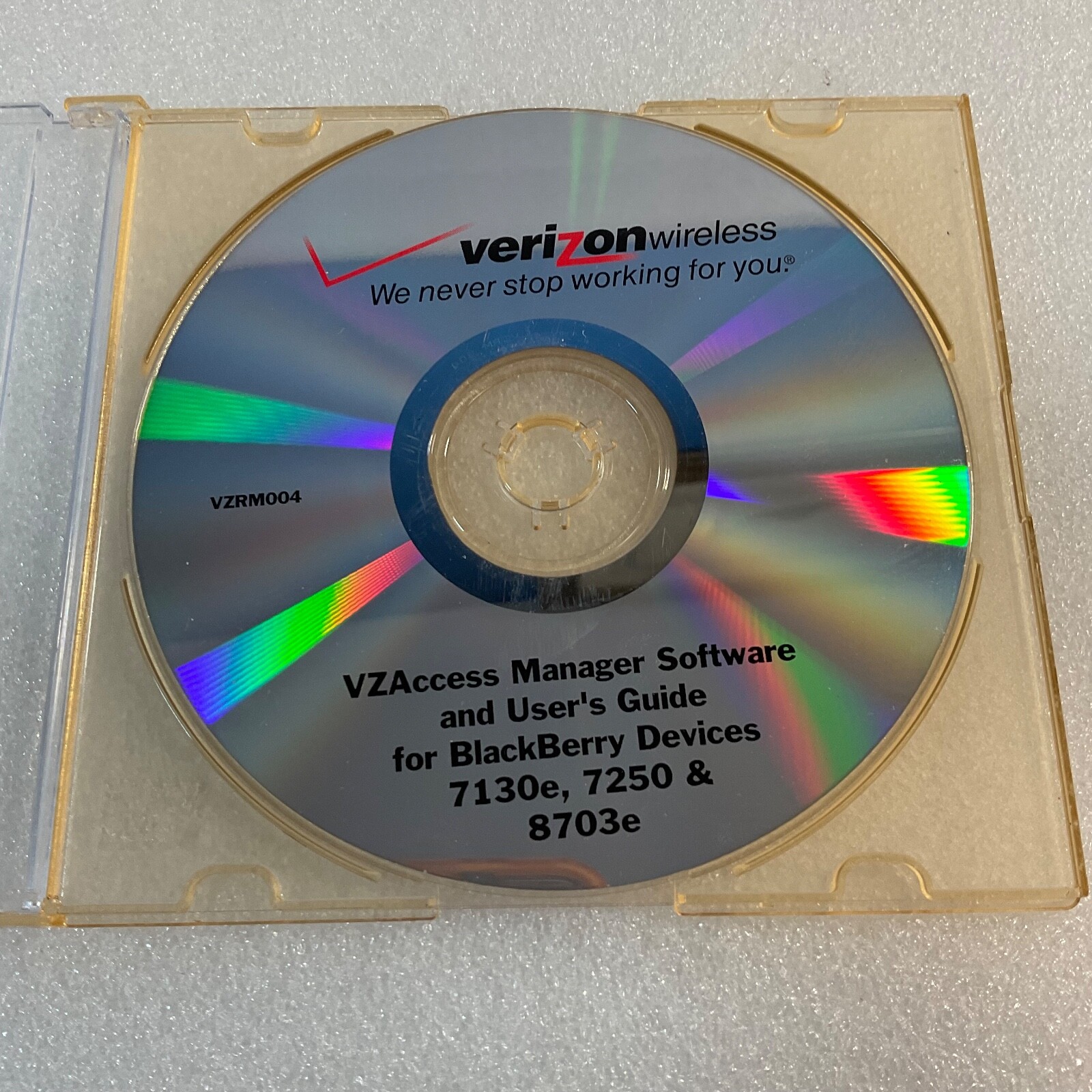 Verizon CZAccess Manager Software&User Guide Blackberry 7130e 7250 8703e