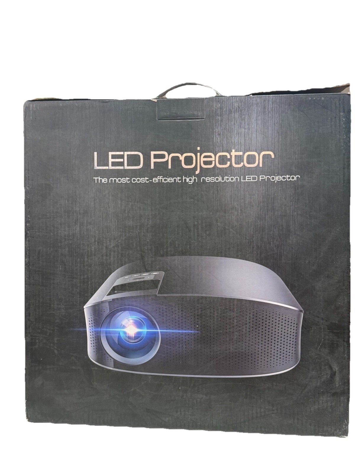 LoongSon YG600 Leisure Full HD Projector 4000 LUX Video Projector - Black