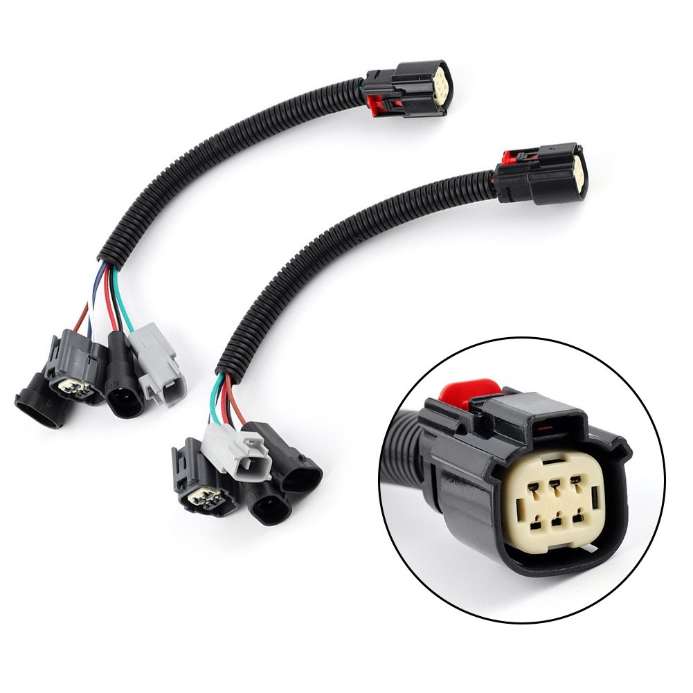 Stable Brightness No Flickering LED Headlight Conversion Connector Adapter Set