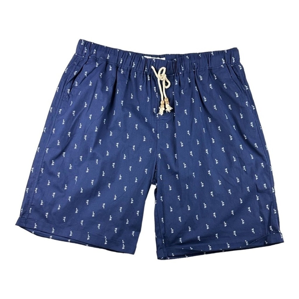 Amazon Essentials Shorts Mens XXXL Blue Tropical Palm Tree Shorts
