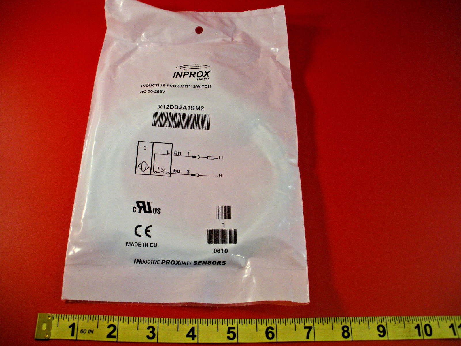 Inprox X12DB2A1SM2 Proximity Sensor Switch Inductive 20-253v ac 2-Wire Nib New