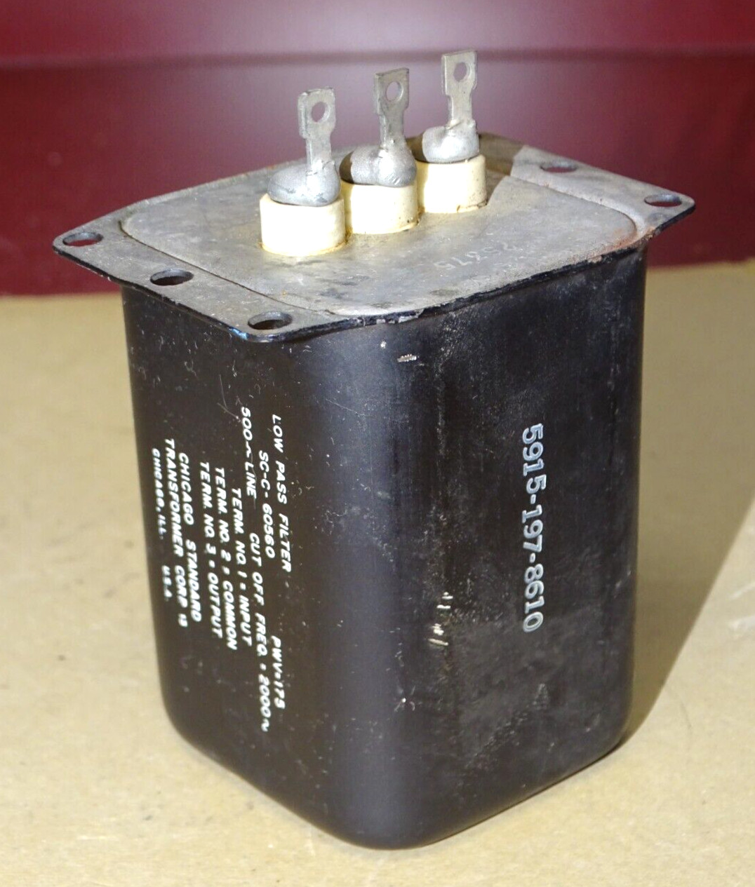 Stancor Low Pass Filter Transformer, SC-C-60560, NOS, 500 Ohm, 2000~ Cut-Off