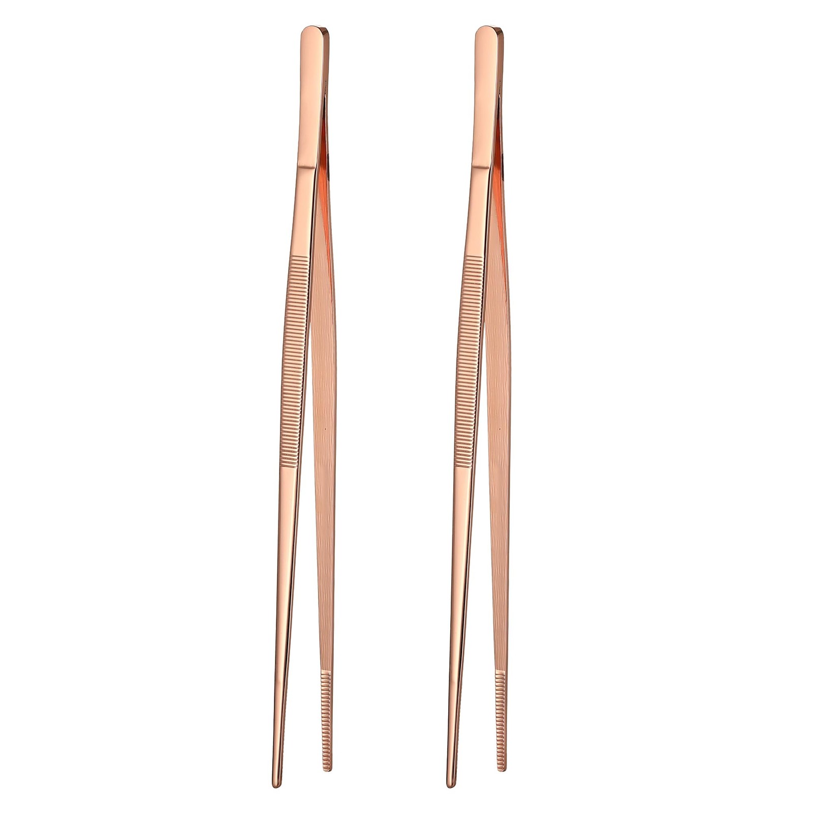 2Pcs 12" Fine Long Tweezer Tongs, Professional Cocktail Garnish Tools, 304 St...