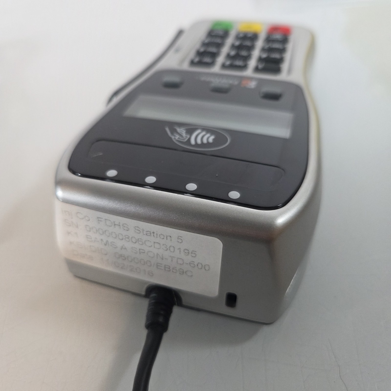 FD35 First Data 001791064 Pin Pad With Well Encryption, Tap or Swipe Card Reader