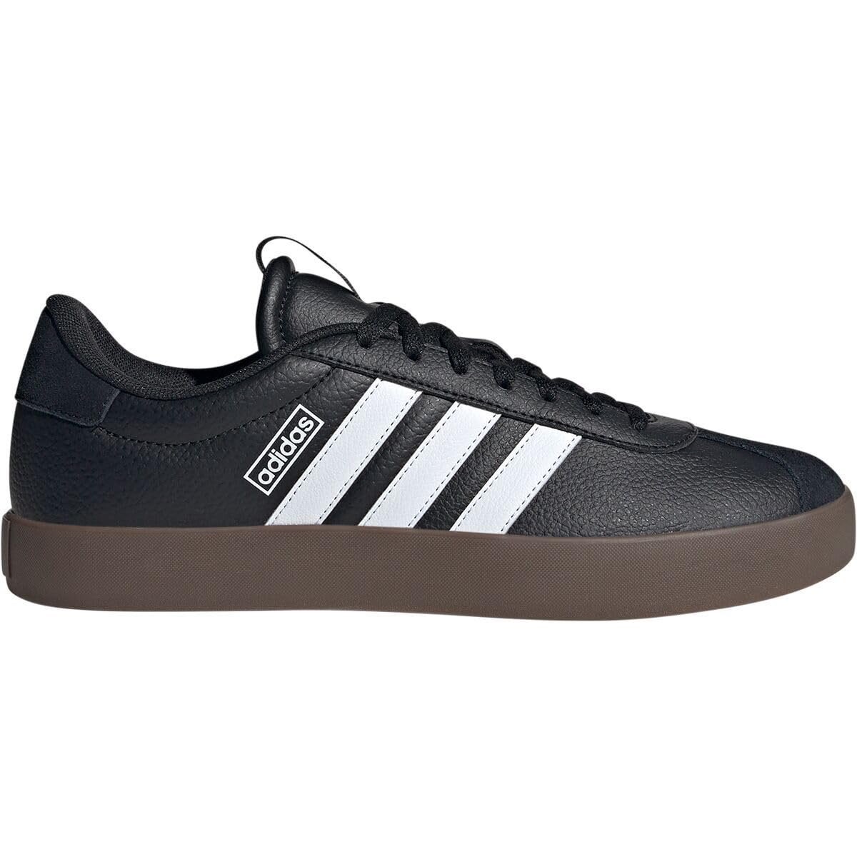 Adidas Mens VL Court 3 Sneaker Black White Gum Size 10.5 Skateboard Shoe New