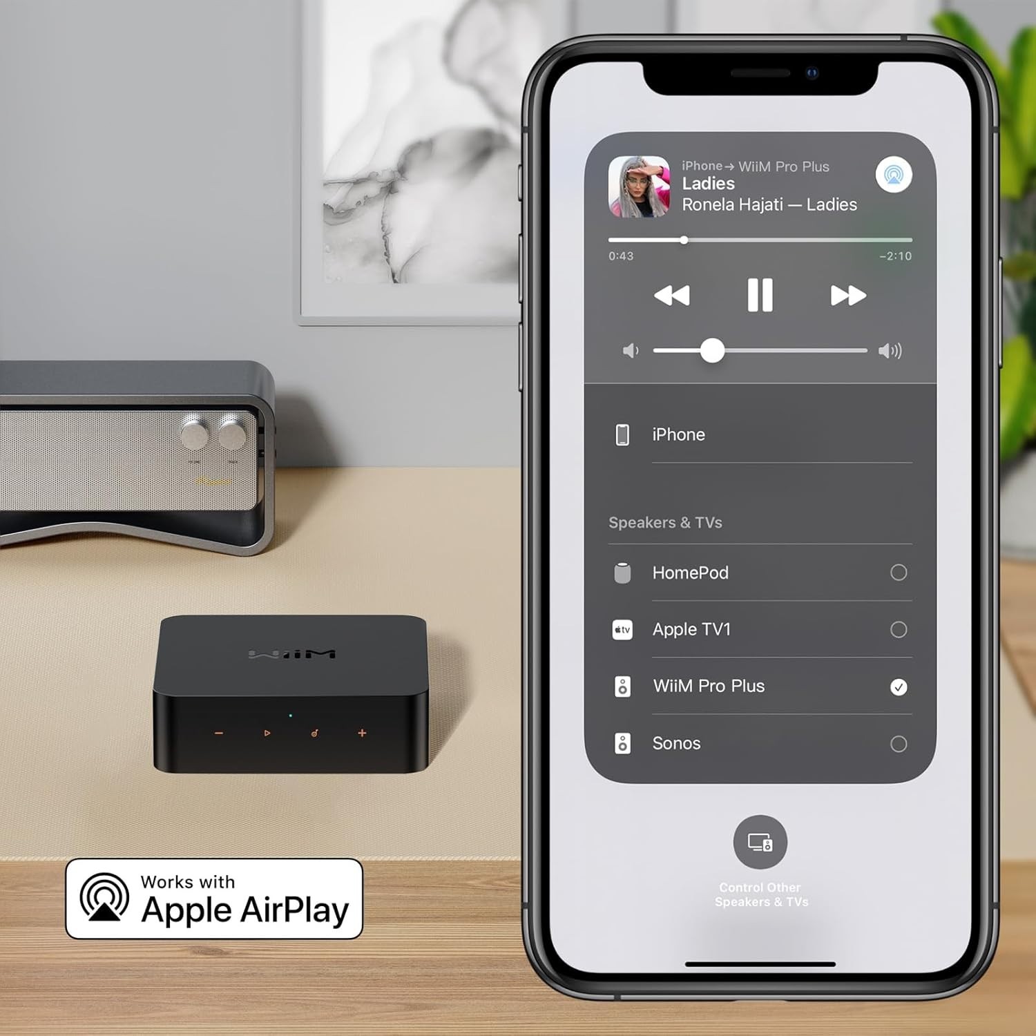 WiiM Pro Plus AirPlay 2 Receiver, Google Cast Audio, Multiroom Streamer