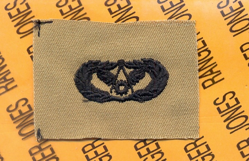 USAF Air Force Civil Engineer Qualification Desert badge patch