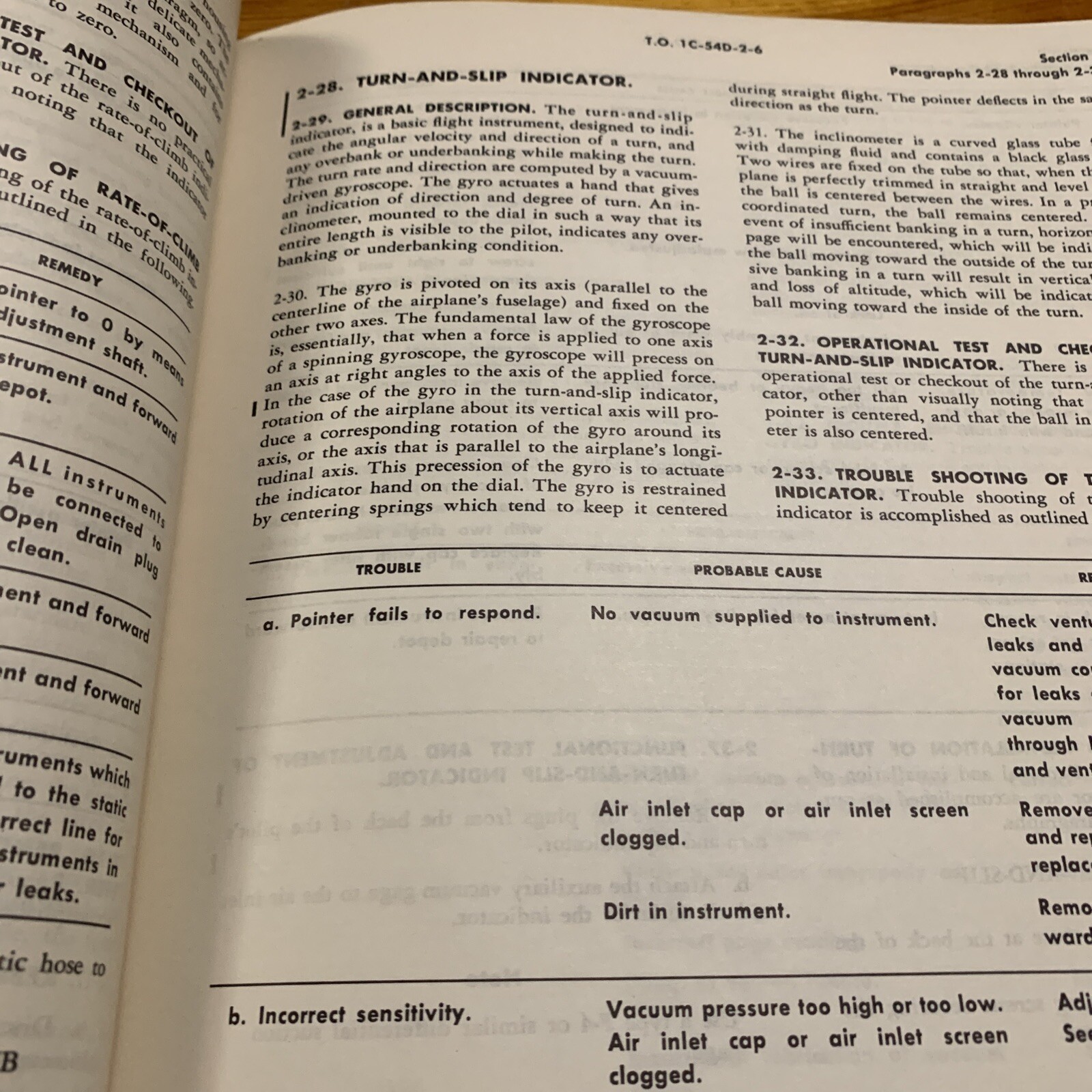 USAF Series C-54 (DC-4) Maintenance Handbook: Instruments Mint CONDITION 1956