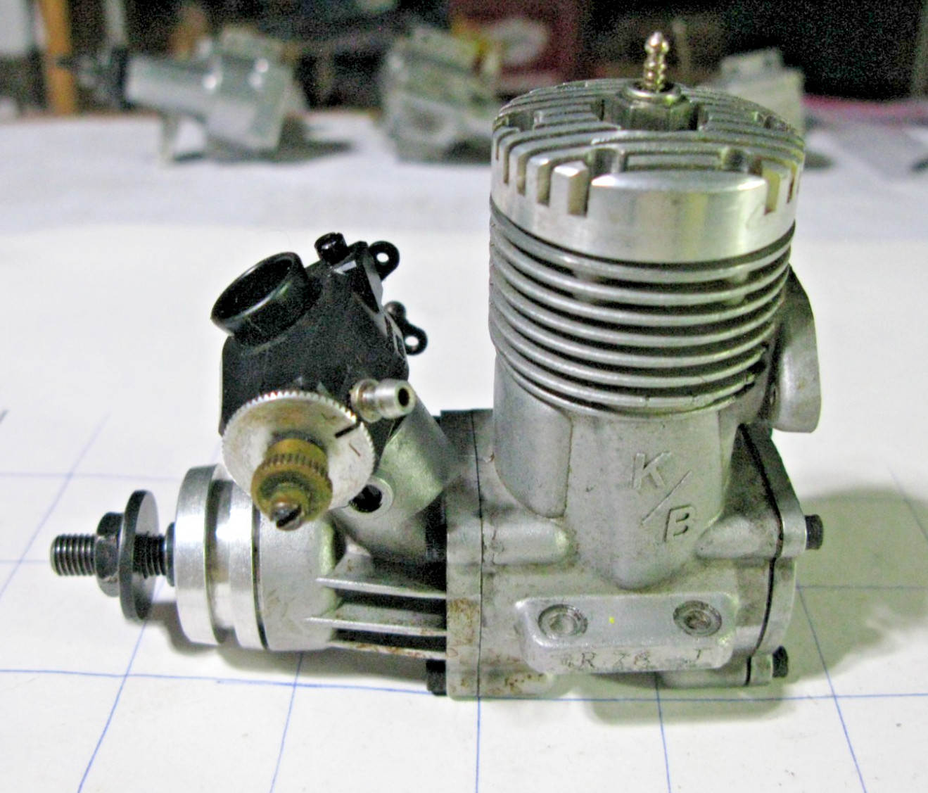 RARE Vintage K&B 5.8 Front Rotary Valve Model Airplane Engine-Very Lightly Used?