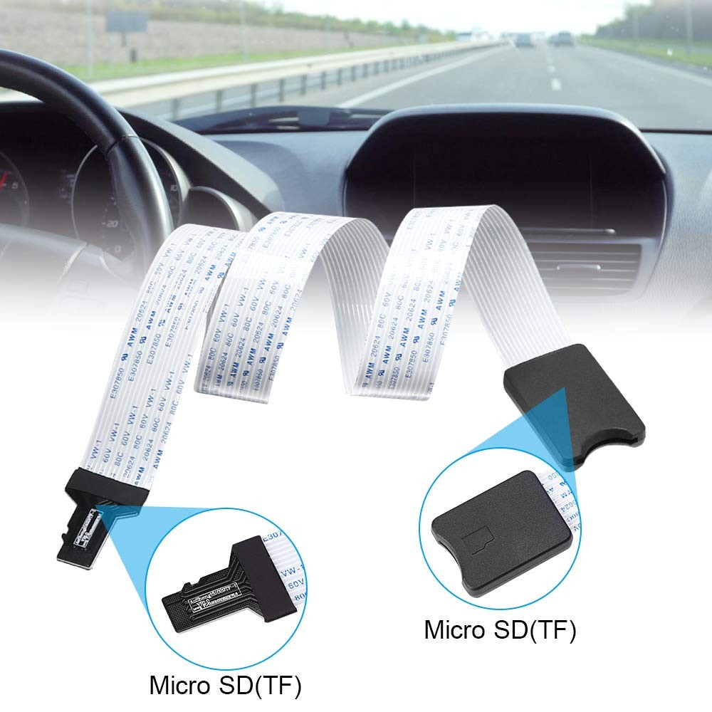 ELECTOP Micro SD to Card Extension Cable - TF 48cm, black