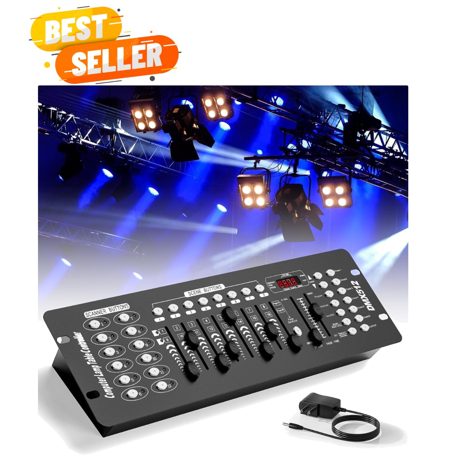192 DMX Controller Use for Editing Program of Stage Lighting,DMX 512 DJ Contr...