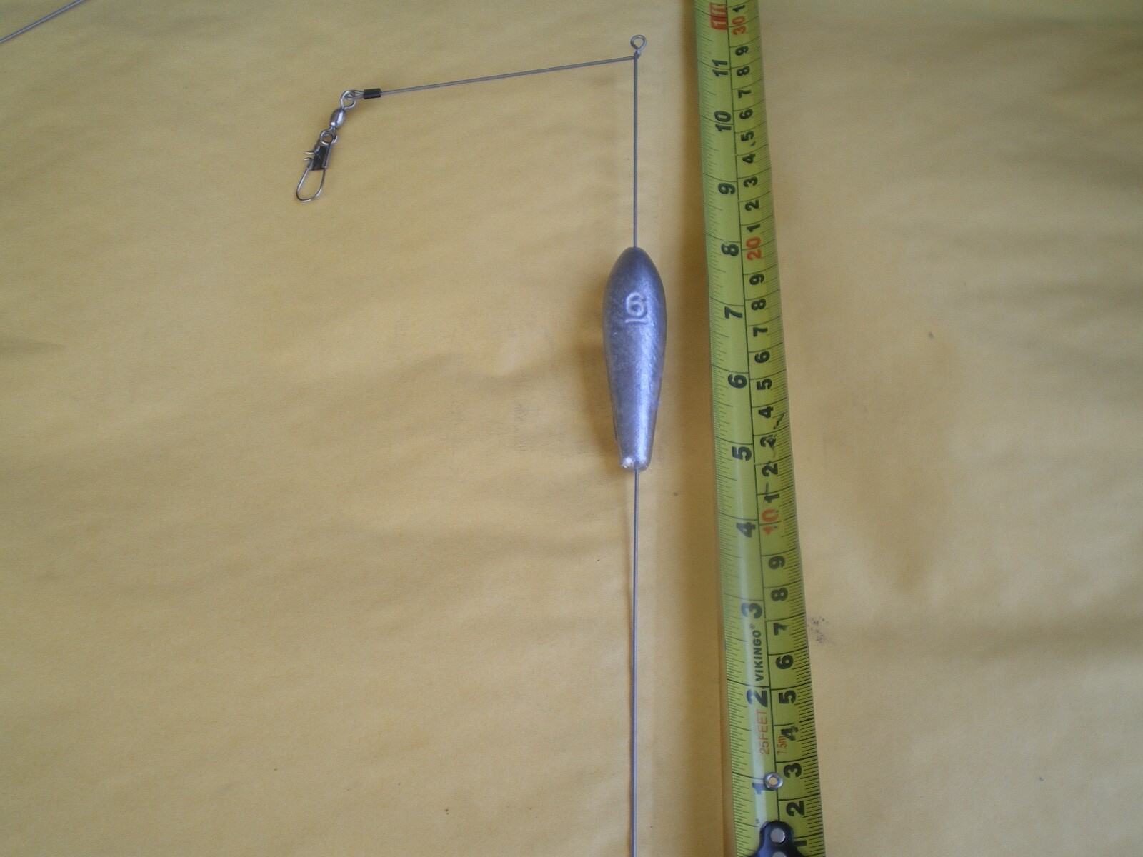 16 PCS. BOTTOM BOUNCER SINKER 6,5,4,3 OZ. W/S.S. WIRE 045X11"LEGX4"ARM 4 EA.
