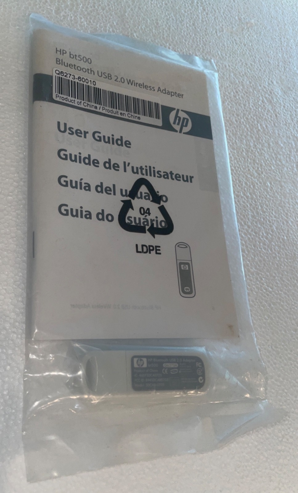 HP Bluetooth USB 2.0 Wireless Adapter BT500, Wireless Print, Transfer Documents