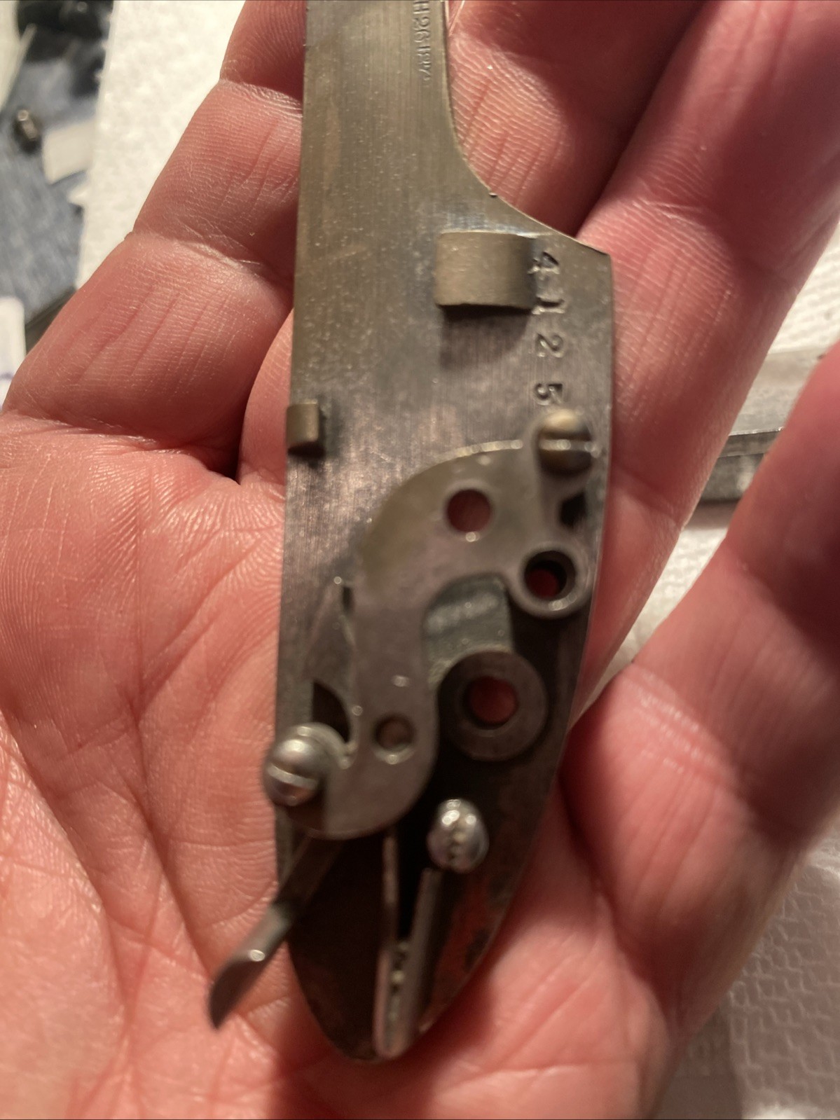 Replica Boxed Springfield Muzzleloader Lock Plates.