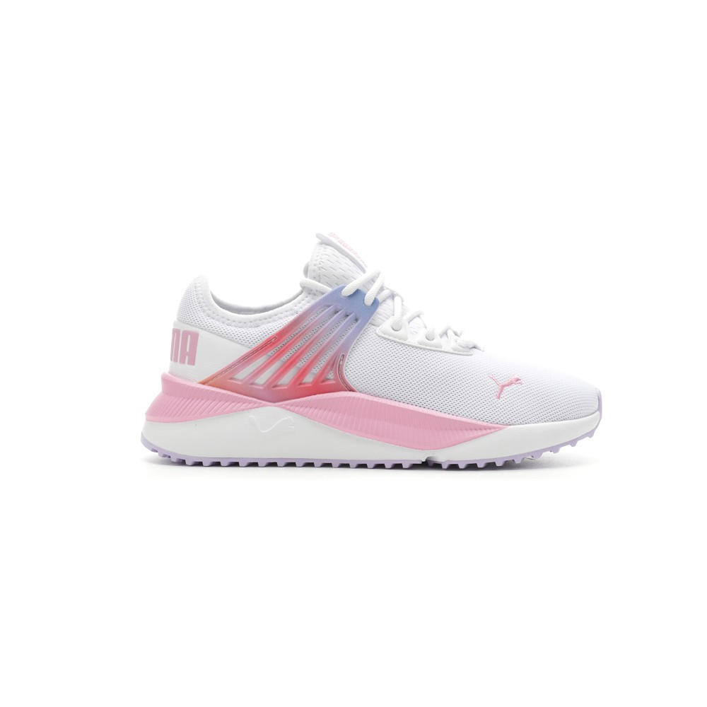PUMA Pacer Future Sunset Sky Jr Lace Up  Youth Girls White Sneakers Casual Shoes
